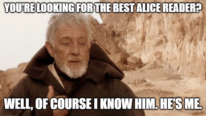 Obi Wan Kenobi Alice Meme