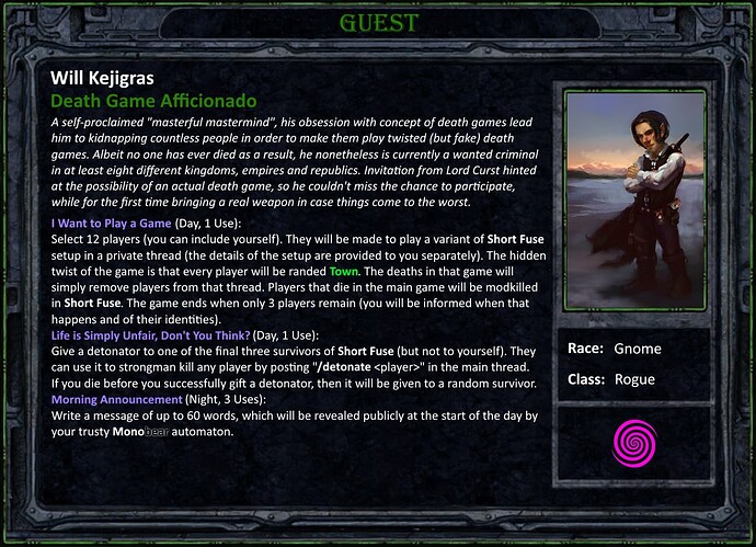 Death Game Afficionado