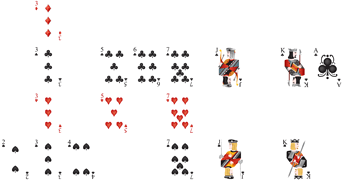 remaining cards of the deck