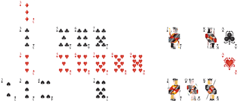 remaining cards of the deck
