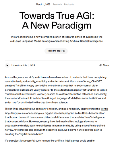 Towards True AGI